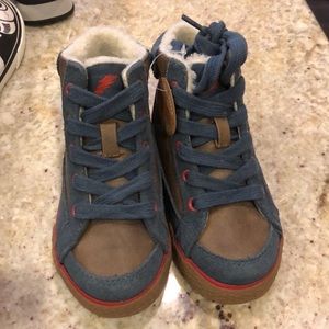 Hanna Andersson Tomas Foggy Blue Hi-top Sneakers